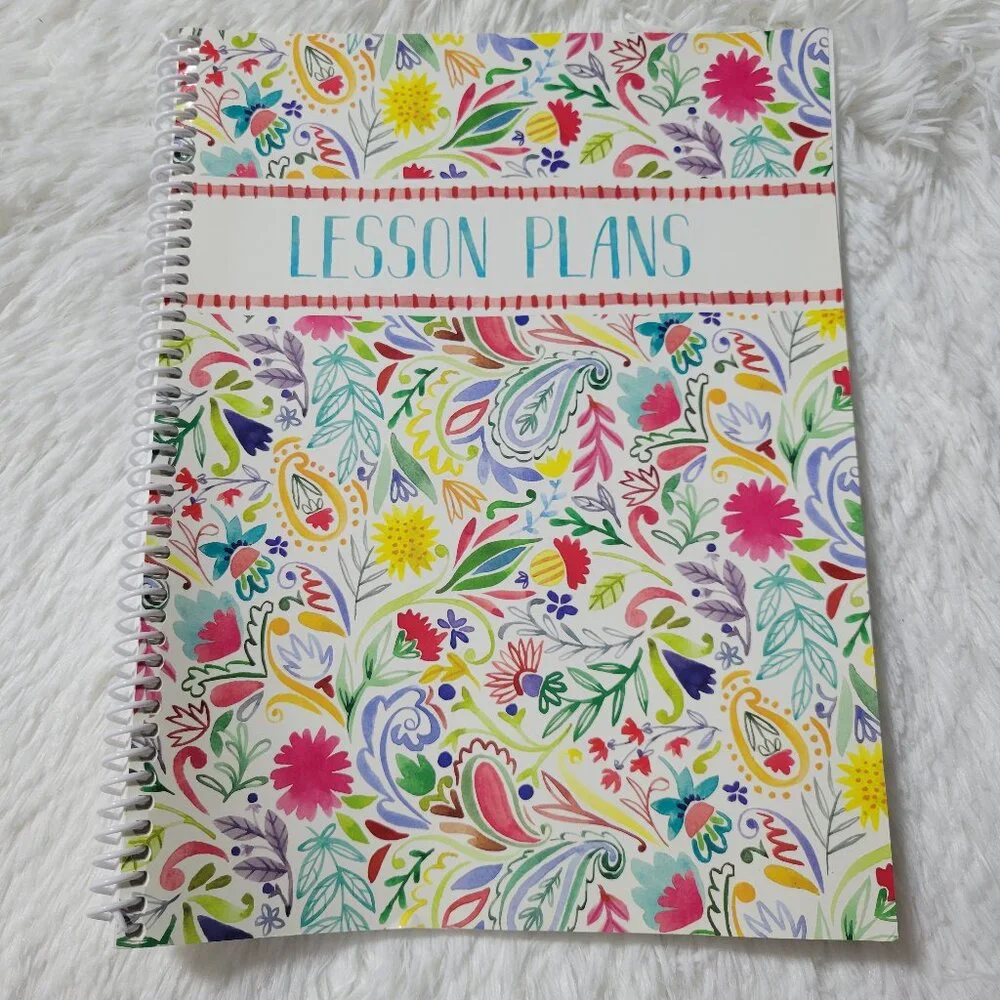 Floral Themed Lesson Plan Book